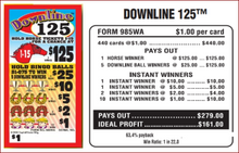 Load image into Gallery viewer, $1 Bingo Pull Tabs – Downline 125 – Seal Cards | 440 Count | $125 Top Prize
