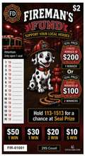 Load image into Gallery viewer, $2 Pull Tab Game – Fireman's Fund – $200 | 285 Count