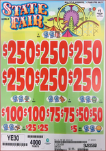 Load image into Gallery viewer, $1 Instant Pull Tabs  -State Fair- $250 TOP PRIZE 4000 Count