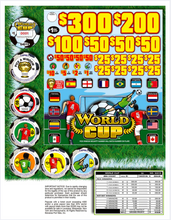 Load image into Gallery viewer, Educational game board with soccer theme and prize amounts displayed.