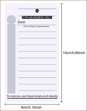 Load image into Gallery viewer, Scratch off strip card measurements 8cm/3.15inch / 15cm/5.90inch