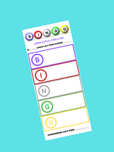 Load image into Gallery viewer, 2x Letter BINGO Notepads | 50 Sheets Each | Facebook Bingo