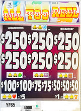 Load image into Gallery viewer, $1 Instant Pull Tabs – All Too Reel – $250 Top Prize | 4,000 Count
