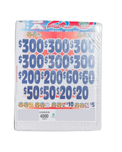 Load image into Gallery viewer, $1 Instant Pull Tabs – USA 250 – $300 Top Prize | 4,000 Count
