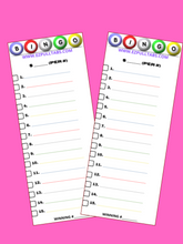 Load image into Gallery viewer, 2x  1-15 BINGO Notepads a
