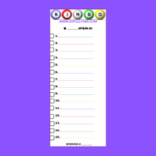 Load image into Gallery viewer, 2-  BINGO Notepads (Mixed ab)
